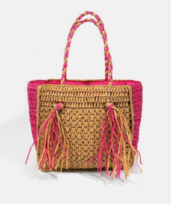Pia Rossini Cannes - Straw Tote Bag