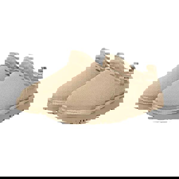 EverAu Womens/Ladies Quail Leather Slippers - Sand - 