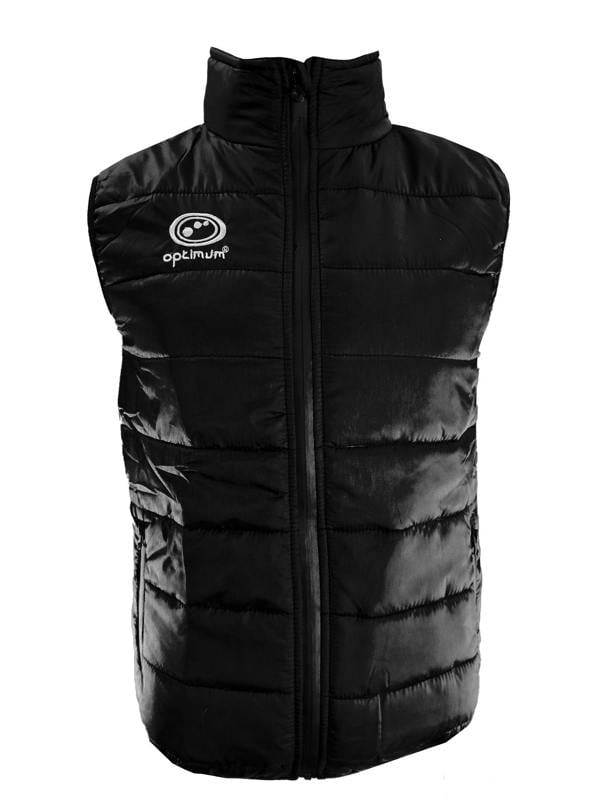 Quilted Puffer Gilet Black – Lightweight Water-Resistant Vest - Optimum