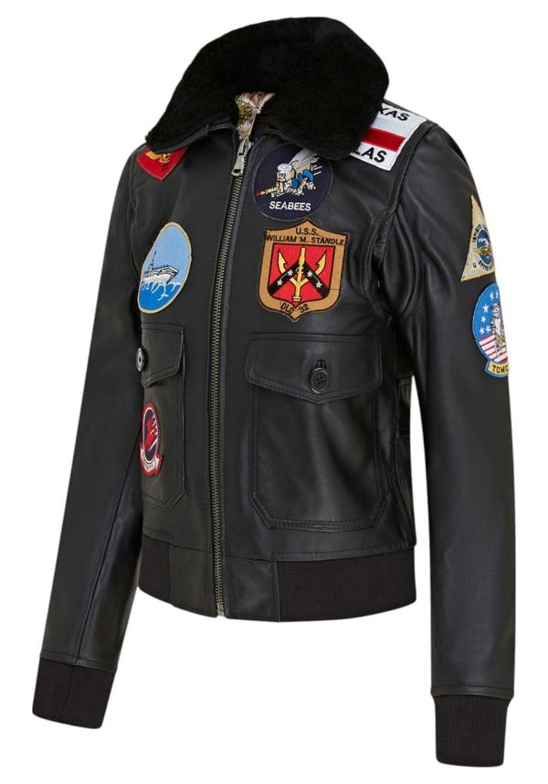 Infinity Leather Women's A2 Top Gun Leather Bomber Jacket-Sunbury