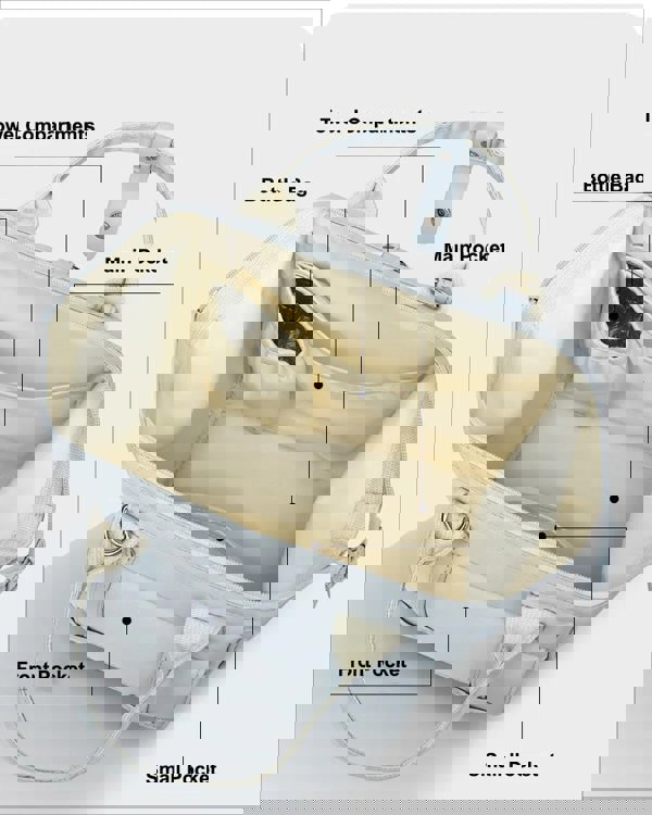 Anymom Anysort Mommy Baby Changing Bag Black Waterproof Backpack