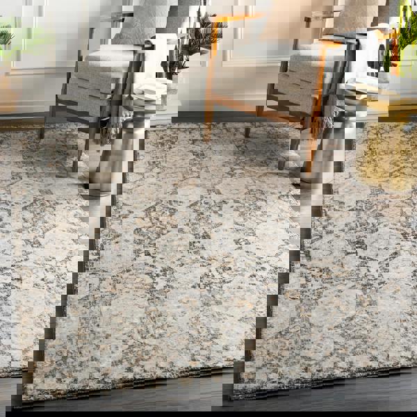 Livabliss Indigo-Vintage Black Grey Beige Traditional Boho Rug