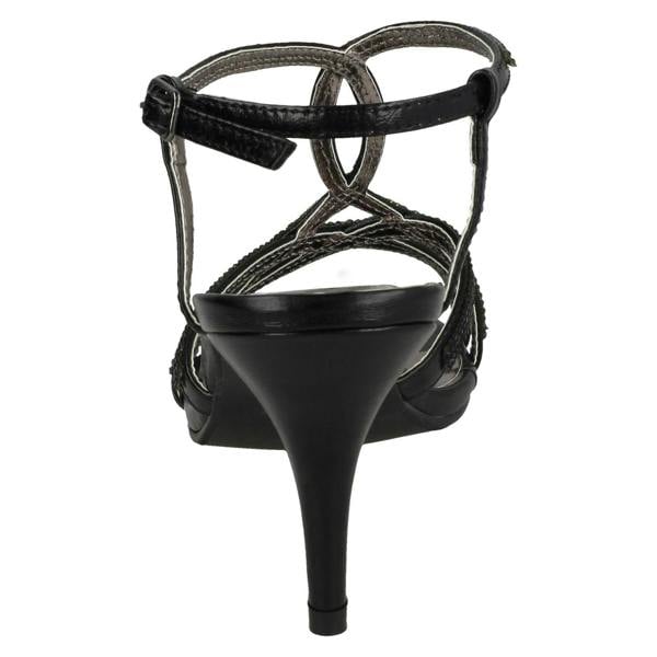 Spot On Ladies Spot On Diamante Sandals