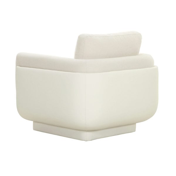 Furniture Edit Rhonnie Cream Monotone Accent Occasional Armchair