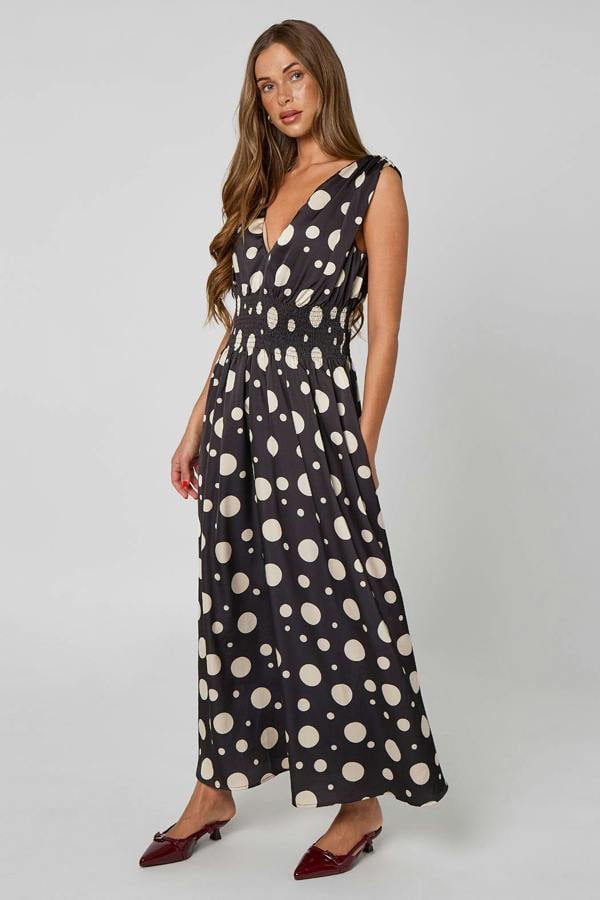 Urban Bliss Spot Elasticated Waist Maxi Dress