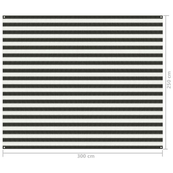 Berkfield Tent Carpet 250x300 cm Anthracite and White