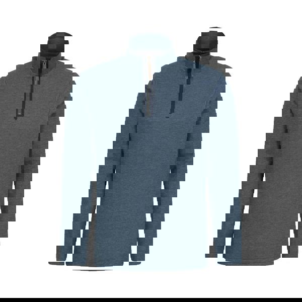 Mountain Warehouse Mens Beta Contrast Zip Top - Light Blue