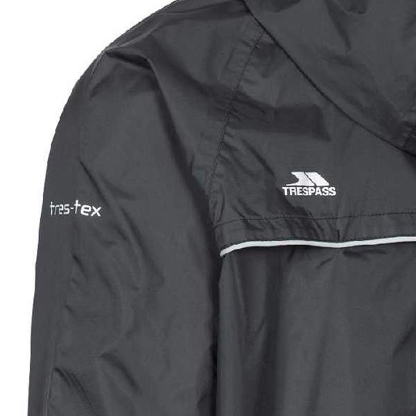 Trespass Qikpac X Unisex Packaway Jacket - Black - 