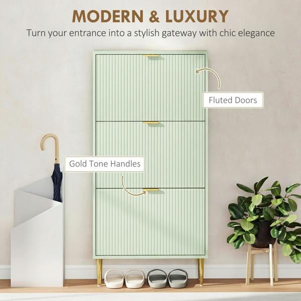 Flip-down Shoe Cabinet