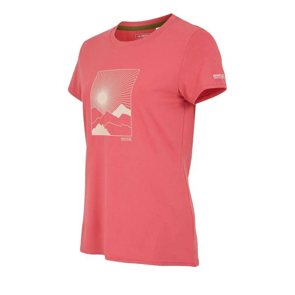 Regatta Womens/Ladies Fingal Mountain Stretch T-Shirt - Peach Bloom - 