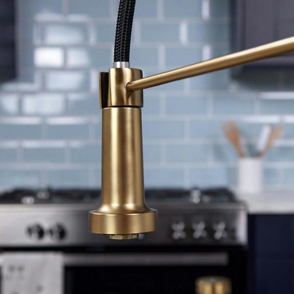 Flode böjig | Multiuse Style 3 in 1 Instant Boiling Tap with Flexi Spray | Brushed Brass Finish