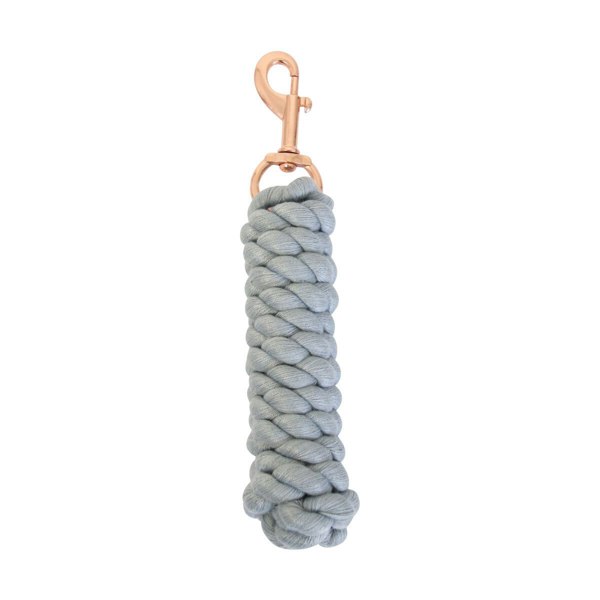 Hy Horse Lead Rope - Light Grey/Rose Gold