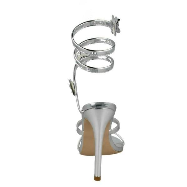 Spot On Ladies Spot On High Heel Strappy Sandals