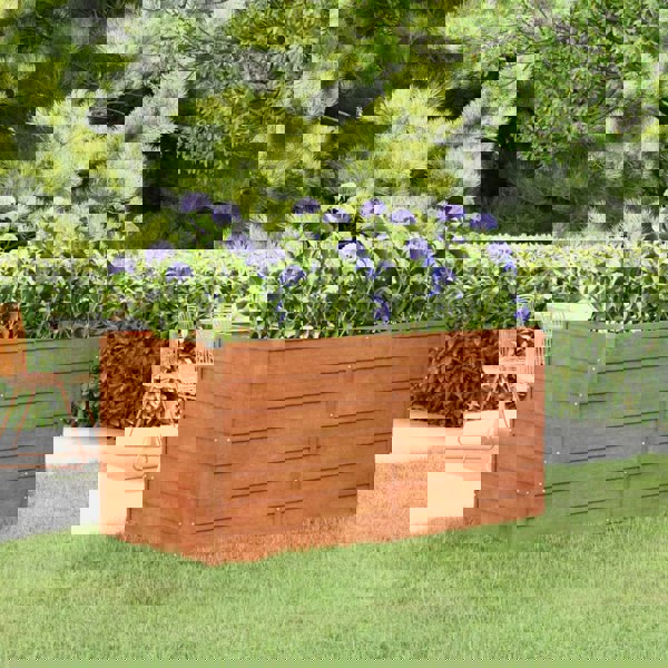Berkfield Garden Raised Bed Rusty 160x80x77 cm Corten Steel
