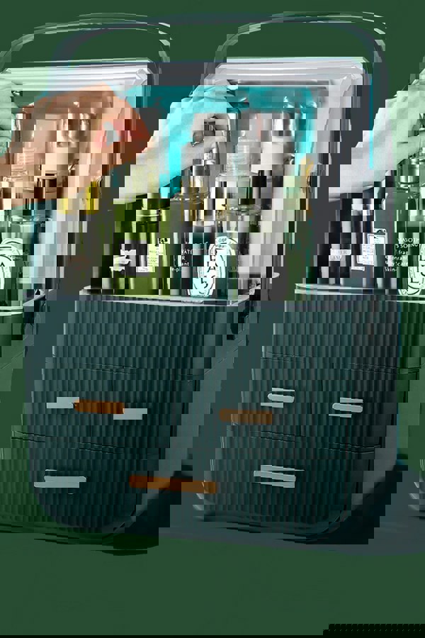 Living and Home Dustproof  Lagre Cosmetics Organizer With 3 Drawers