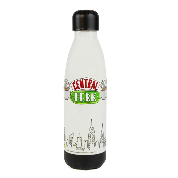 Friends Central Perk Tritan 600ml Water Bottle - White/Black