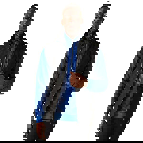 Regatta Mens Navigate Softshell 2 Layer Body Warmer - Black/New Royal - 