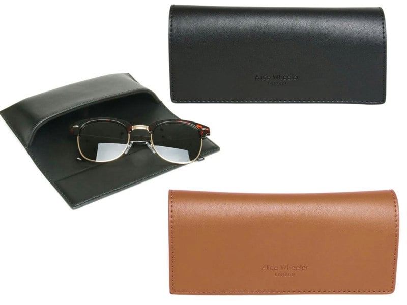 Alice Wheeler Rome Nappa Unisex Vegan Leather Glasses Case