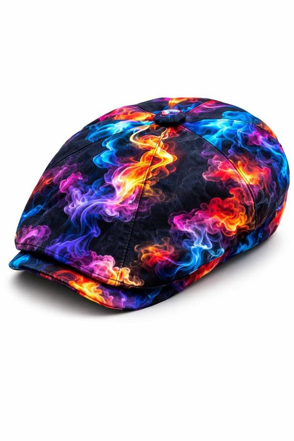 Smoke Printed BUTTON - TOP Cap - Claudio Lugli Shirts