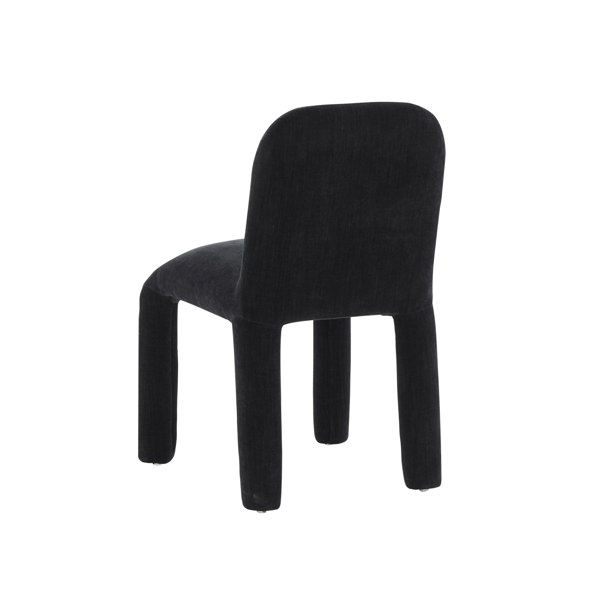 Furniture Edit Georgia Midnight Black Chenille Dining Chair