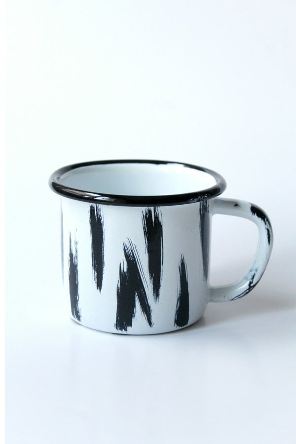 Rozi Stripe Collection Enamel Mug