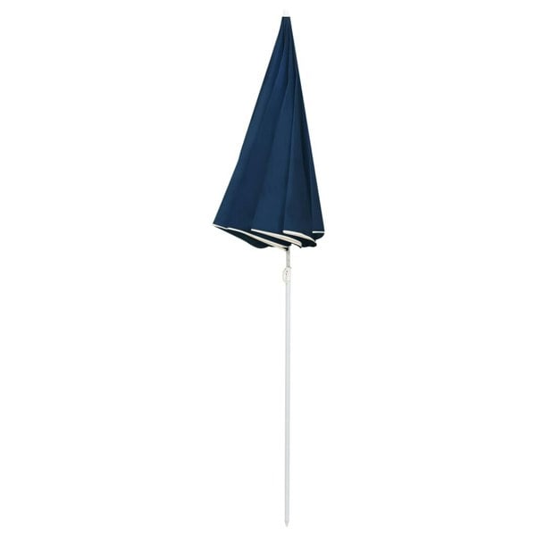 Berkfield Outdoor Parasol  with Steel Pole Blue 180 cm
