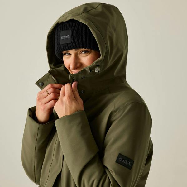 Regatta Womens/Ladies Waterproof Insulated Jacket - Bark Green - 