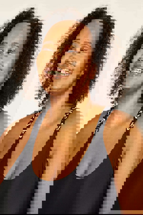 SOUL CAP Women's One-Piece Cross Back Swimsuit