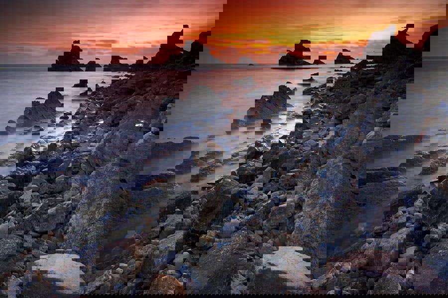 jurassic coast art print by Jon Gibbs