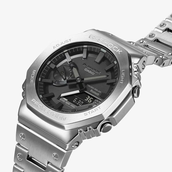 Casio G-Shock Full Metal 2100 Series SIlver Smartwatch GM-B2100D-1AER