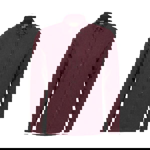 Mountain Warehouse Mens Bamford Melange Shirt - Burgundy - 