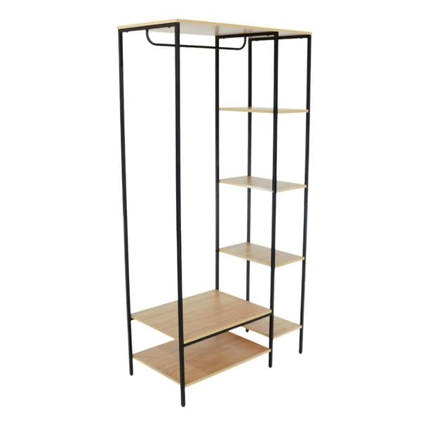 Core Products Kelly Open Wadrobe with Side Shelf Storage