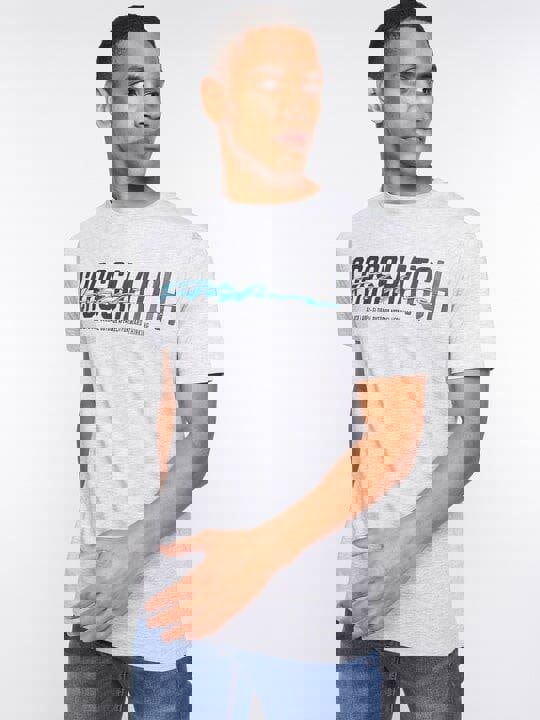 Crosshatch Gooch T-Shirt Light Grey Marl