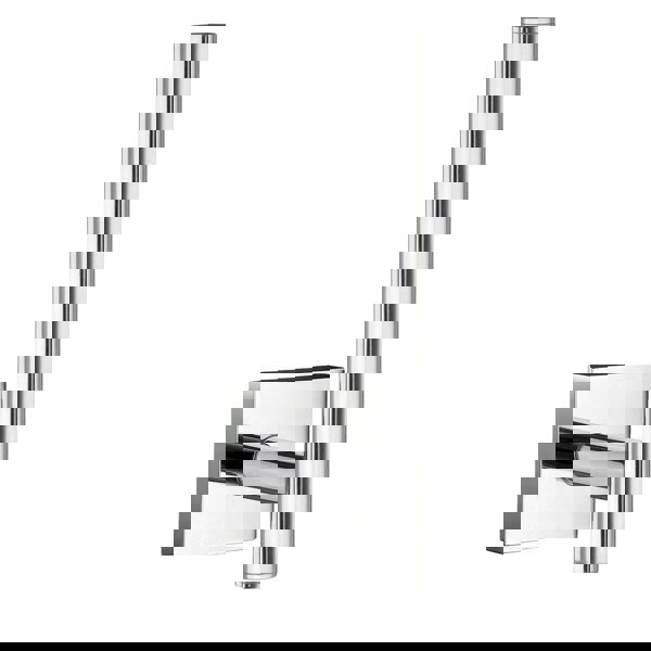 Polished chrome spare toilet roll holder