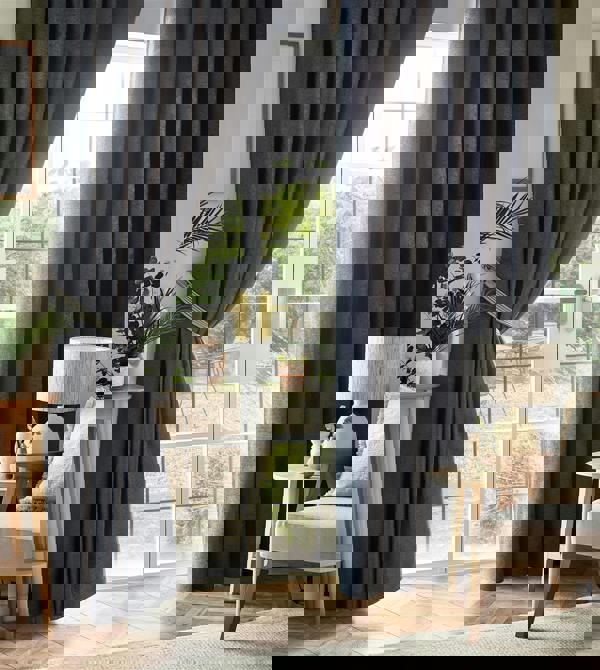 Luxury Living Chenille Blackout Pencil Pleat Top Curtains