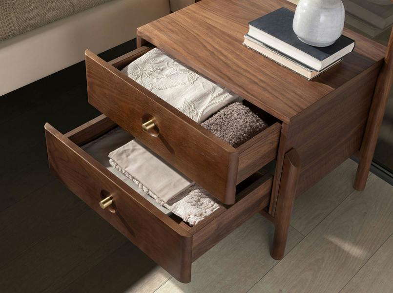 Angel Cerdá Walnut bedside table 7195