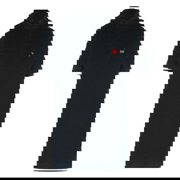 Moschino Love Moschino Small Heart Black Polo Shirt