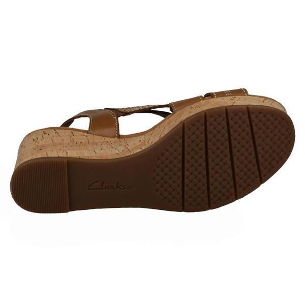 Clarks Ladies Clarks Strappy Wedge Sandals Sabina Sling
