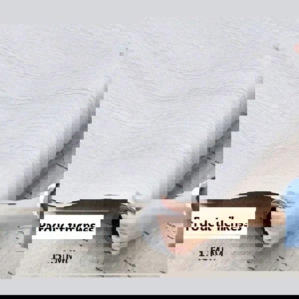 Anyhouz Anyrenovate Vinyl Tile Apricot 40x300cm Wood Grain Wallpaper 3D Self Adhesive Waterproof Floor Sticker Home Decoration