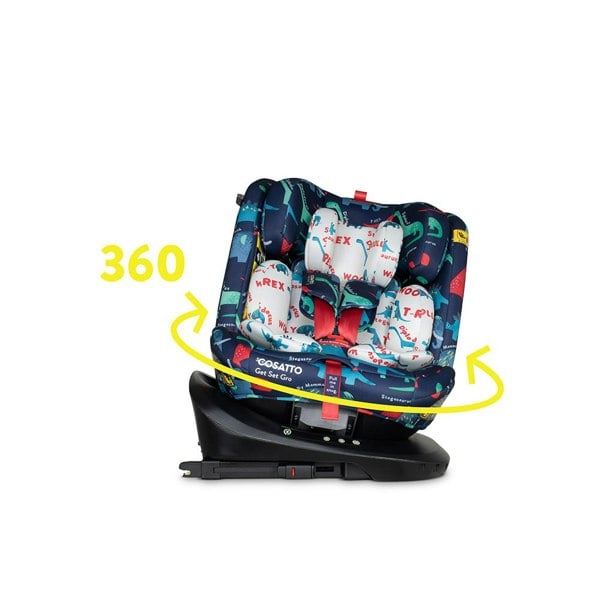 Get Set Gro i-Size 360 Car Seat D is for Dino - Carseat - Cosatto Store