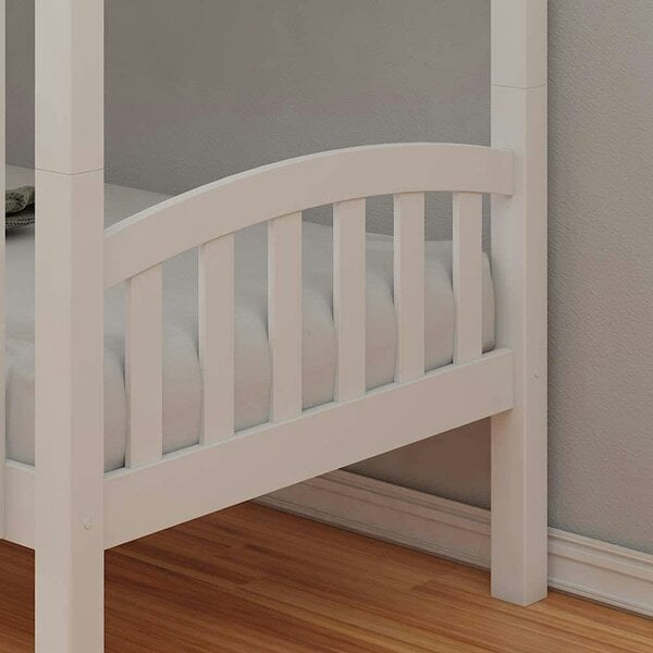 Kosy Koala Bunkbed Kids white 3ft twin wooden bunk bed with 2 mattresses childrens bedroom furniture