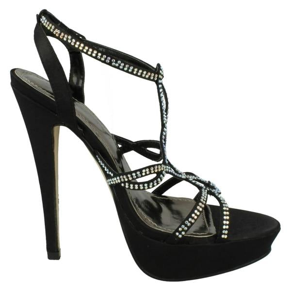 Spot On Ladies Spot On Strappy Heeled Sandals