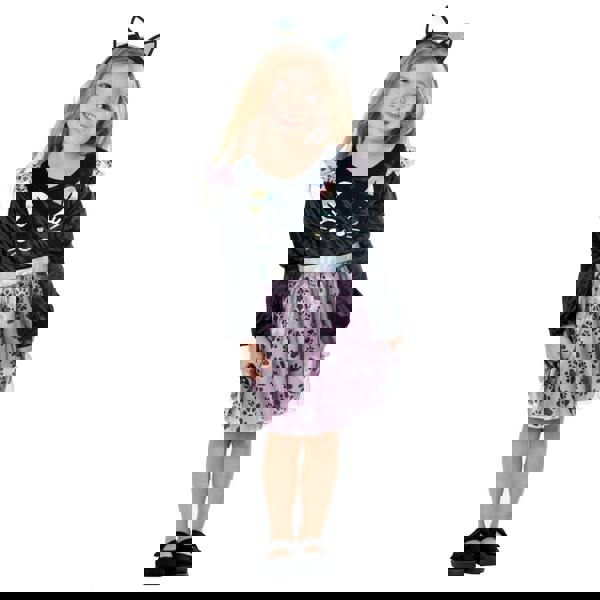 Bristol Novelty Toddler Cat Costume Set - Black/Purple