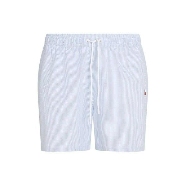 Tommy Hilfiger Mens Swim Shorts - White/Blue - 