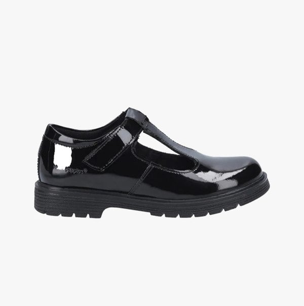 Hush Puppies GRACIE Girls Shoes Patent Black