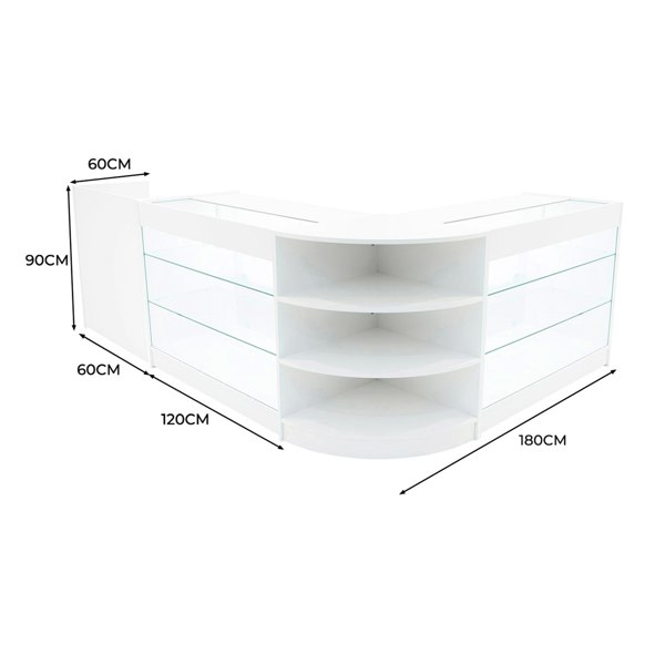 Monstershop Astro LED Shop Counter Set LM60, TB60 & 2 x K1200 - White