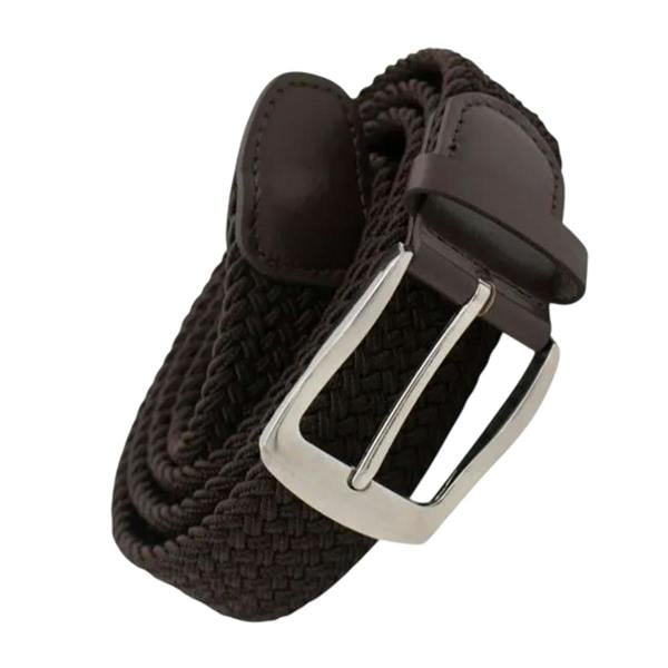 Duke Unisex Adult Malcolm D555 Braided Stretch Belt - Brown