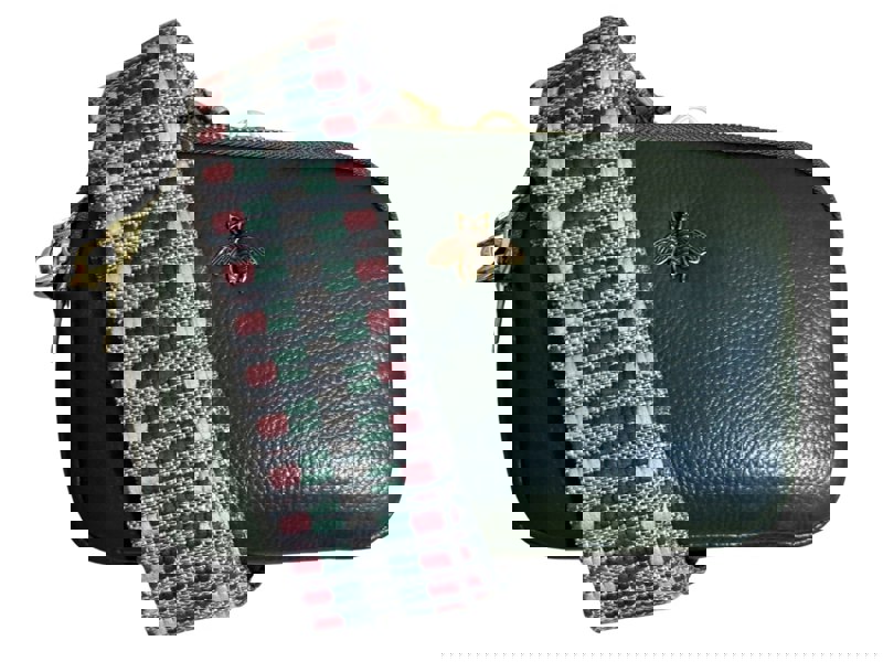 Love EMVY Genuine Leather Mini Bee Crossbody Bag