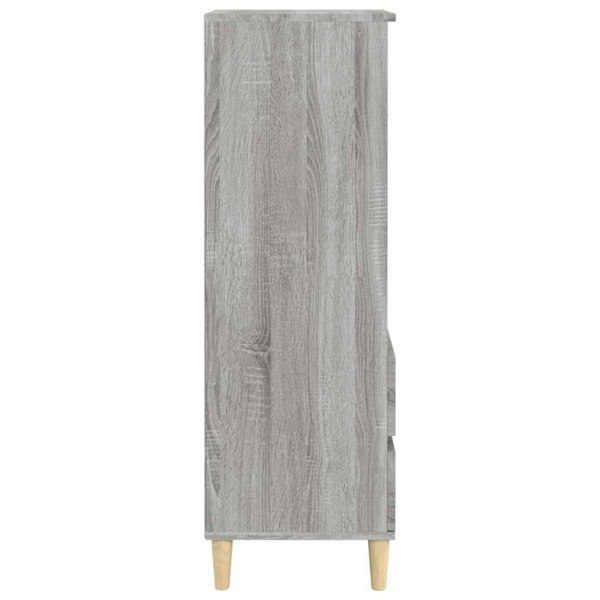 Berkfield Highboard Grey Sonoma 40x36x110 cm Engineered Wood