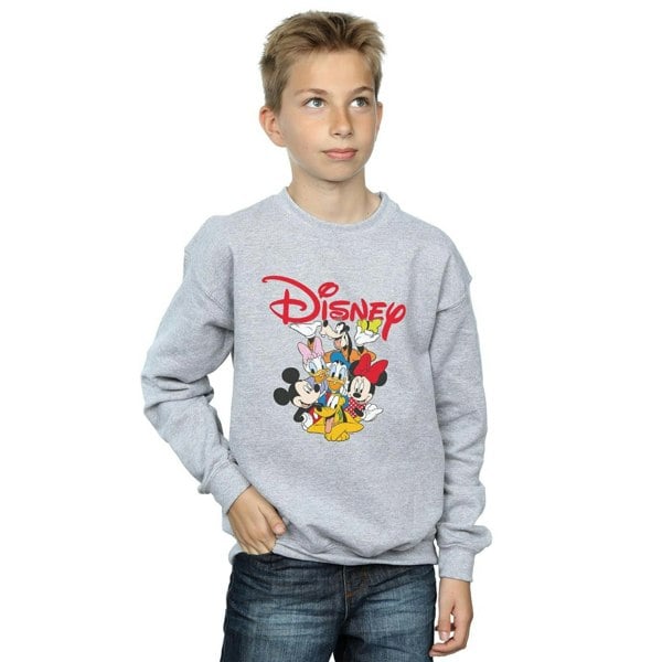 Disney Boys Mickey Mouse Crew Sweatshirt - Sports Grey